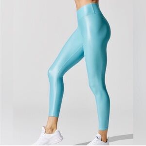 Carbon38 Aqua Blue High-Waisted Leggings
